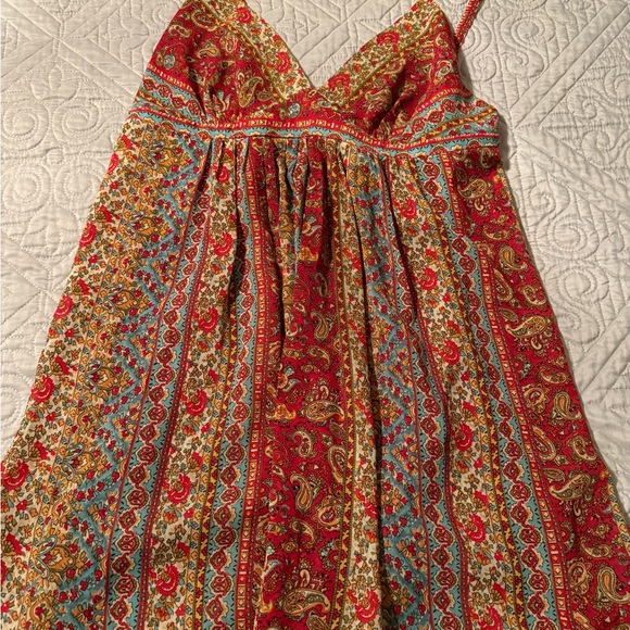Oscar de la renta babydoll Red Paisley Print - Picture 3 of 6